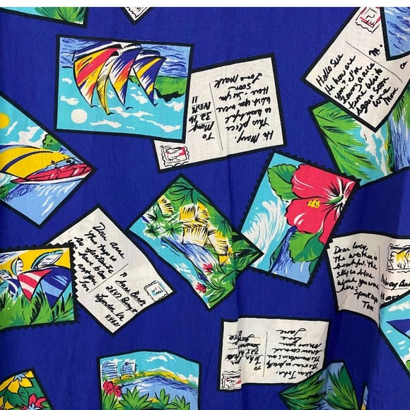 Combinations Womens Vintage Floral Hawaiian Top - Picture 8 of 8